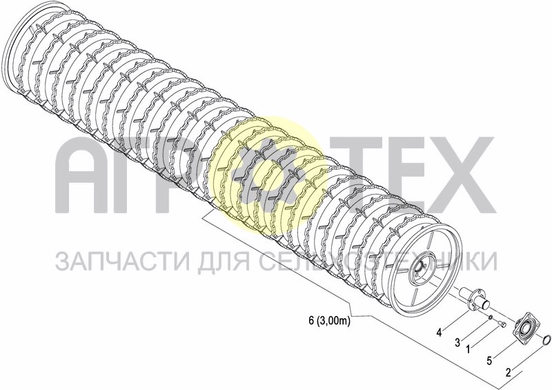 Чертеж CRACKER PACKER ROLLER EURO CONNECTION