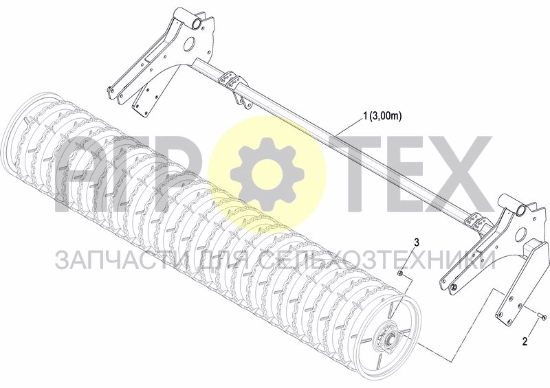 Чертеж CRACKER PACKER ROLLER