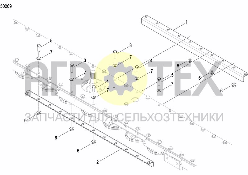 Чертеж EURO CONNECTION L.H. ROLLER ATTACHMENT