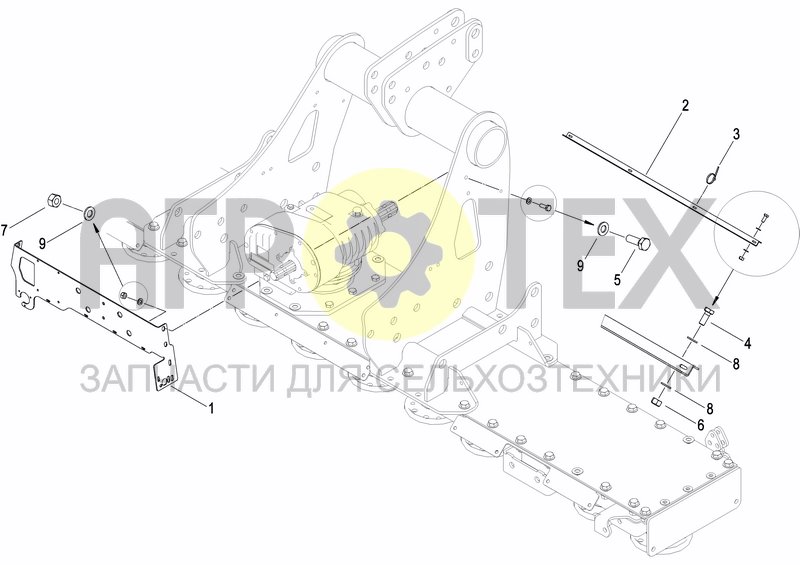 Чертеж DISC MARKER SINGLE HYDR.FOLDABLE