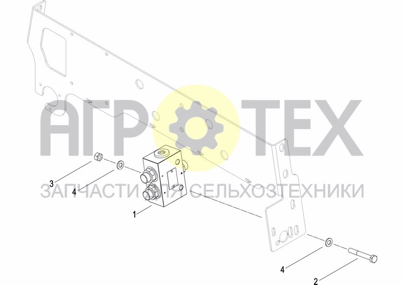 Чертеж DISC MARKER SINGLE HYDR.FOLDABLE