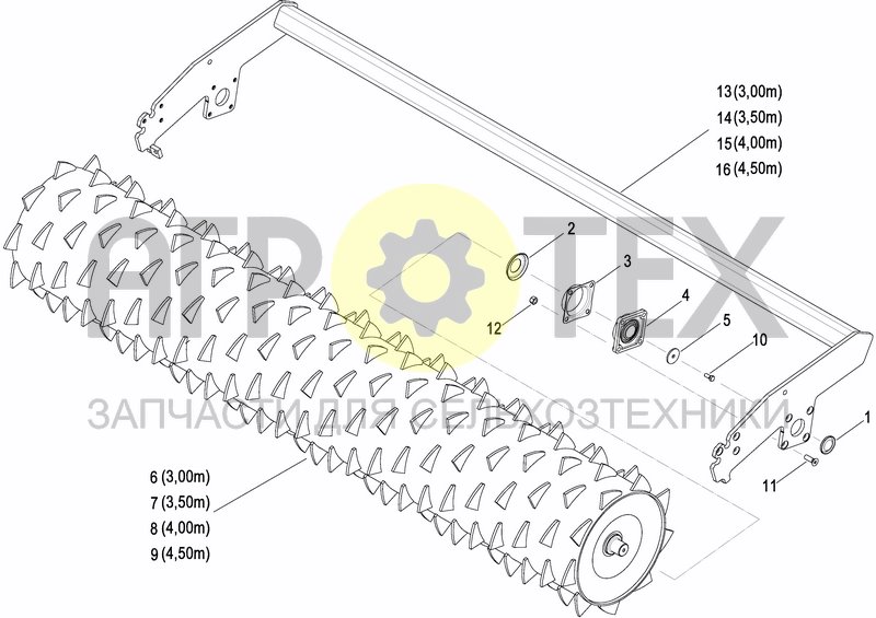 Чертеж PACKER ROLLER ?575