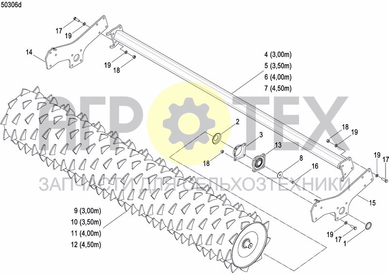 Чертеж PACKER ROLLER ?575