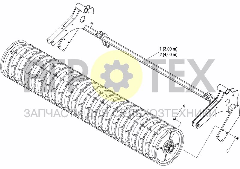 Чертеж CRACKER PACKER ROLLER