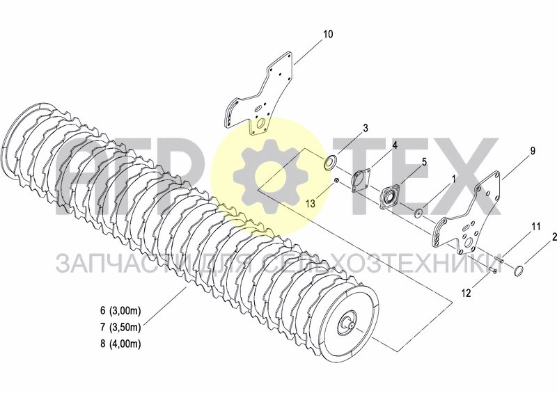 Чертеж ACTIPACK ROLLER EURO CONNECTION