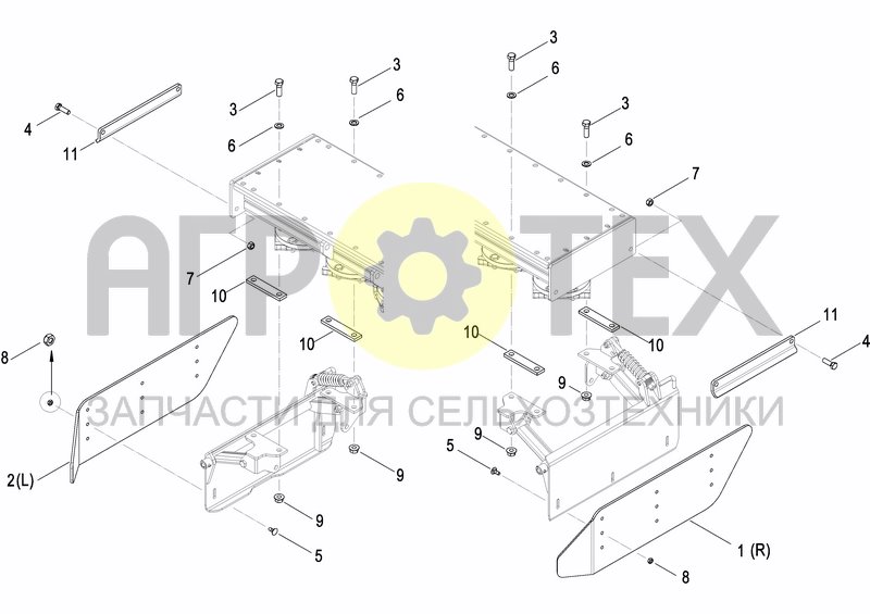 Чертеж SIDE DEFLECTORS