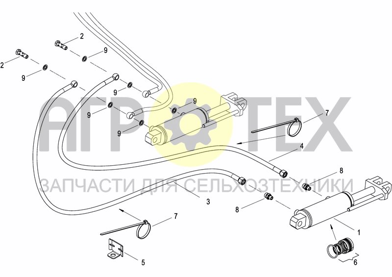 Чертеж HYDRAULIC DEPTH ADJUSTMENT