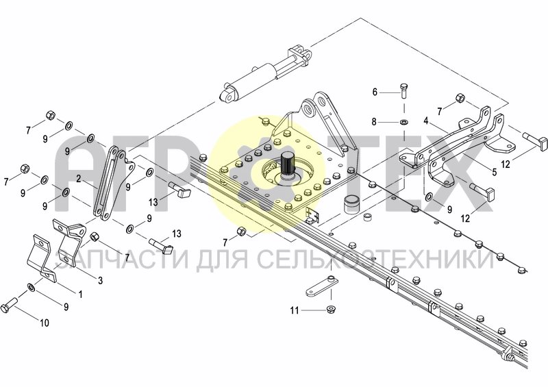 Чертеж HYDRAULIC DEPTH ADJUSTMENT