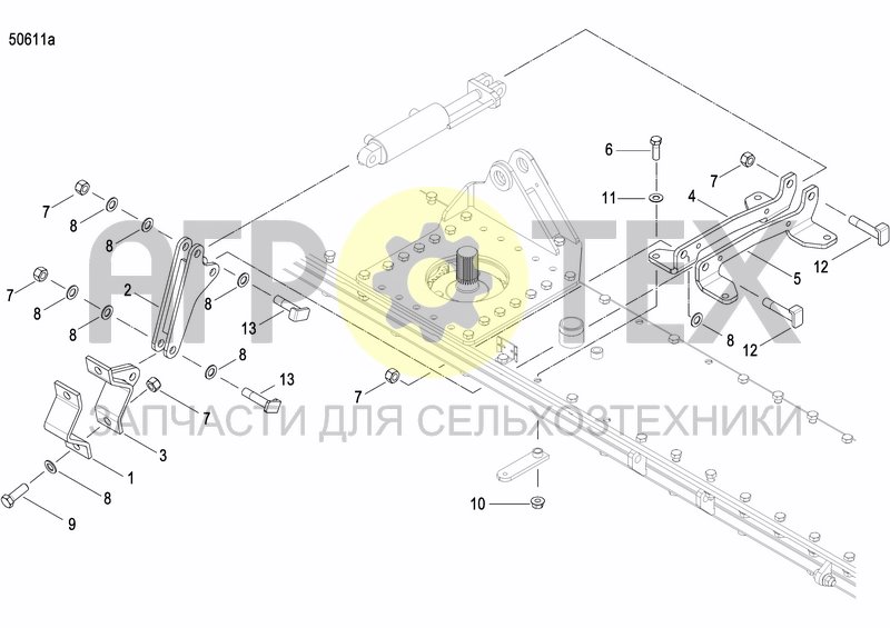 Чертеж HYDRAULIC DEPTH ADJUSTMENT