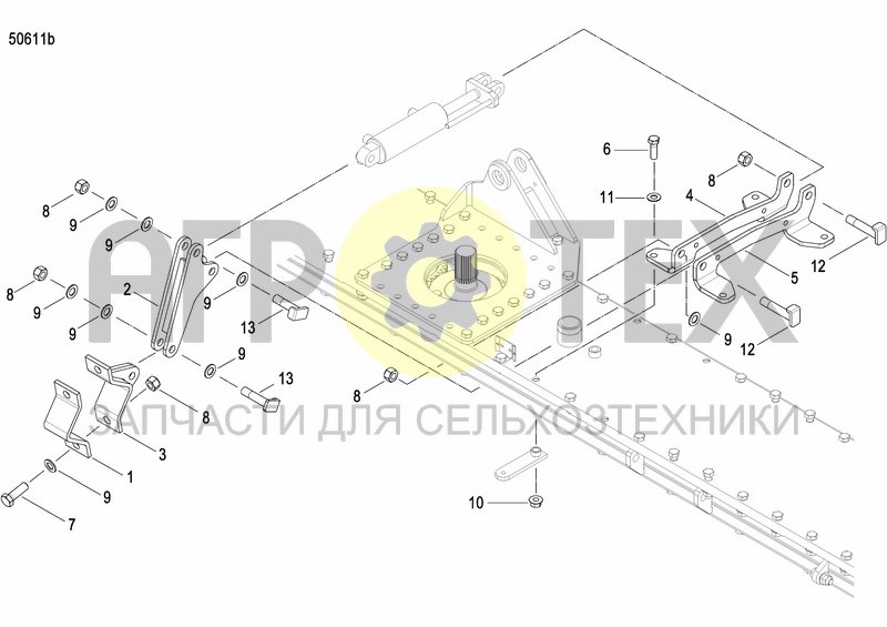 Чертеж HYDRAULIC DEPTH ADJUSTMENT