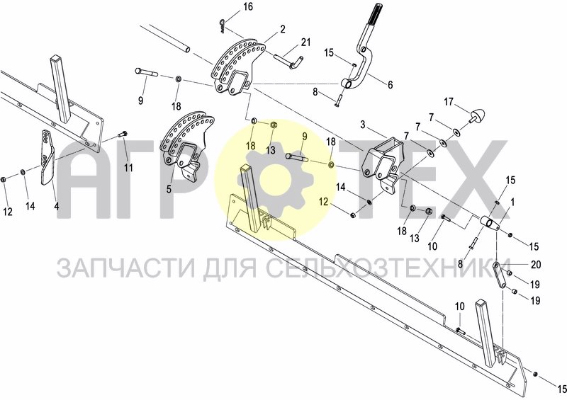 Чертеж REAR LEVELLING BAR