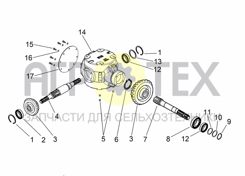 Чертеж CENTRAL GEARBOX