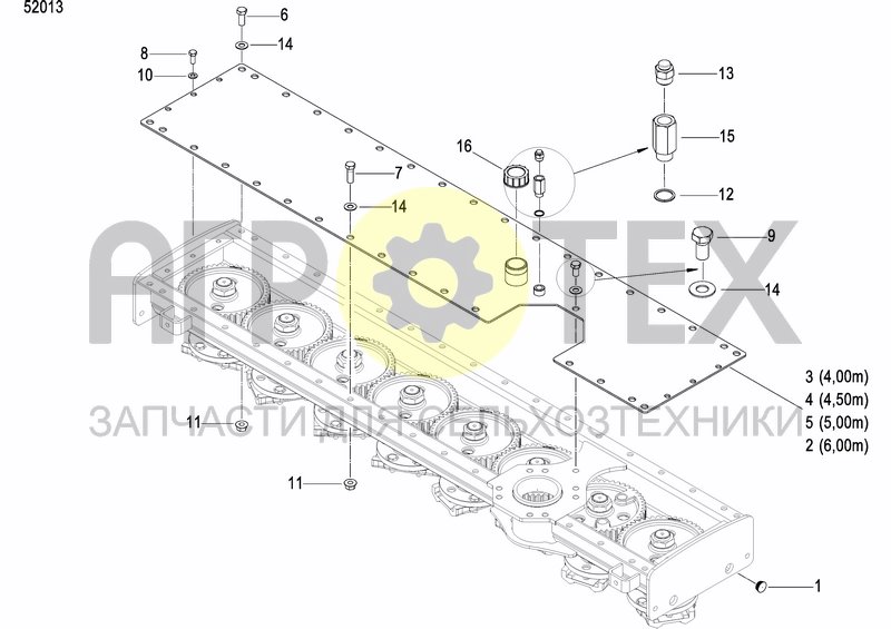 Чертеж CASING AND TRANSMISSION