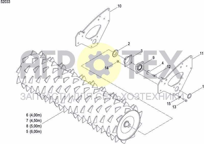 Чертеж PACKER ROLLER ?575