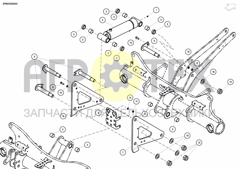 Чертеж CONNECTION SET FOR COULTERBAR