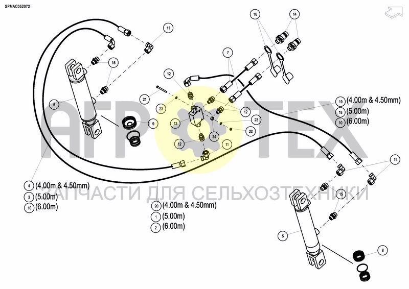 Чертеж REAR LEVELLING BAR