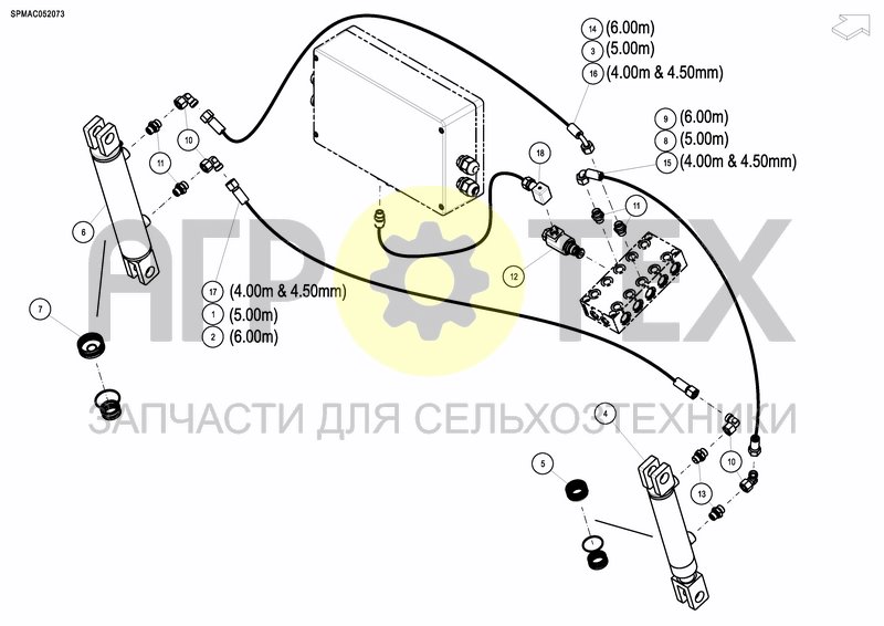 Чертеж REAR LEVELLING BAR