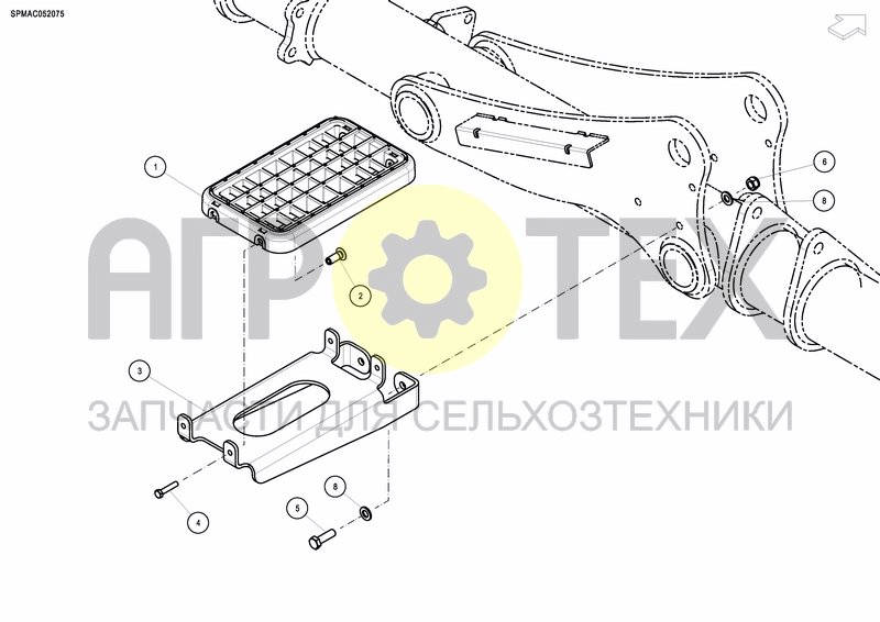 Чертеж CONNECTION SET FOR COULTERBAR