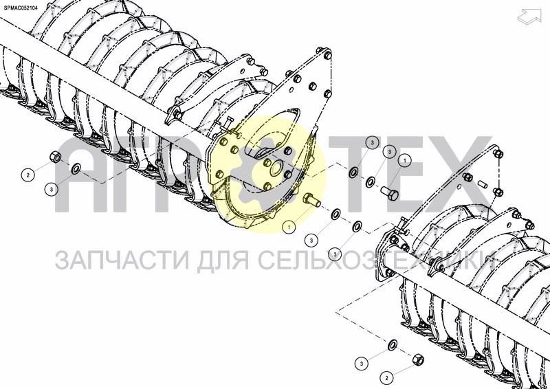 Чертеж ROLLER SUPPORT