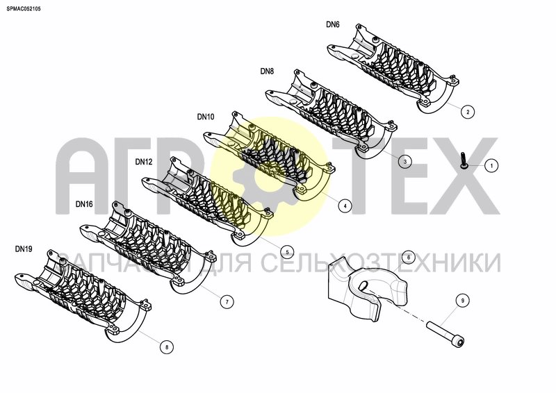 Чертеж HYDRAULIC HANDLES