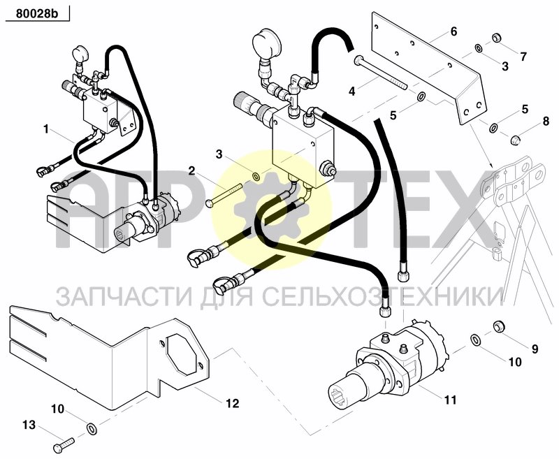 Чертеж HYDR. FAN DRIVE