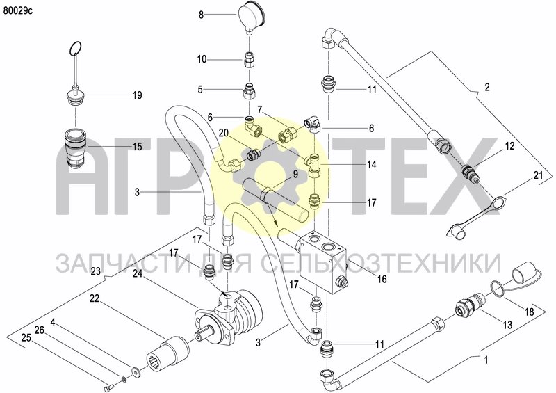 Чертеж HYDR. FAN DRIVE