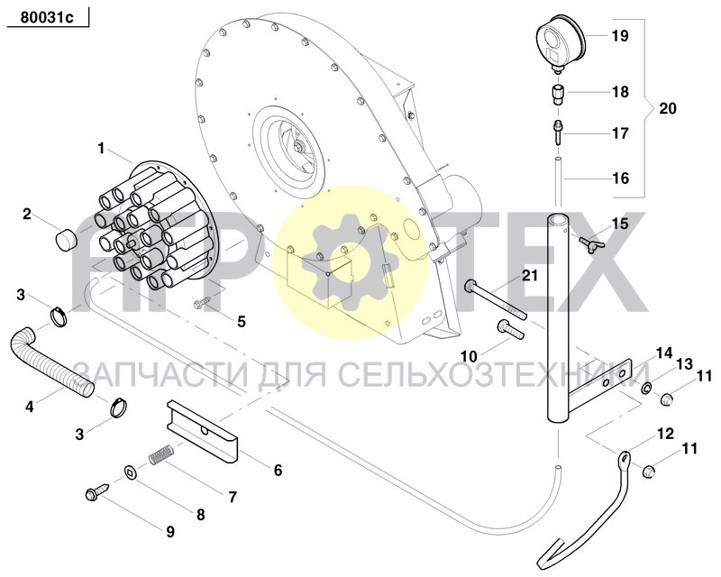 Чертеж SUCKING DISTRIBUTOR