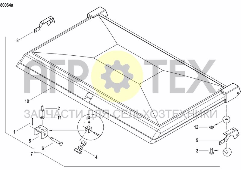 Чертеж FERTILIZER HOPPER  PRECISION DRILL