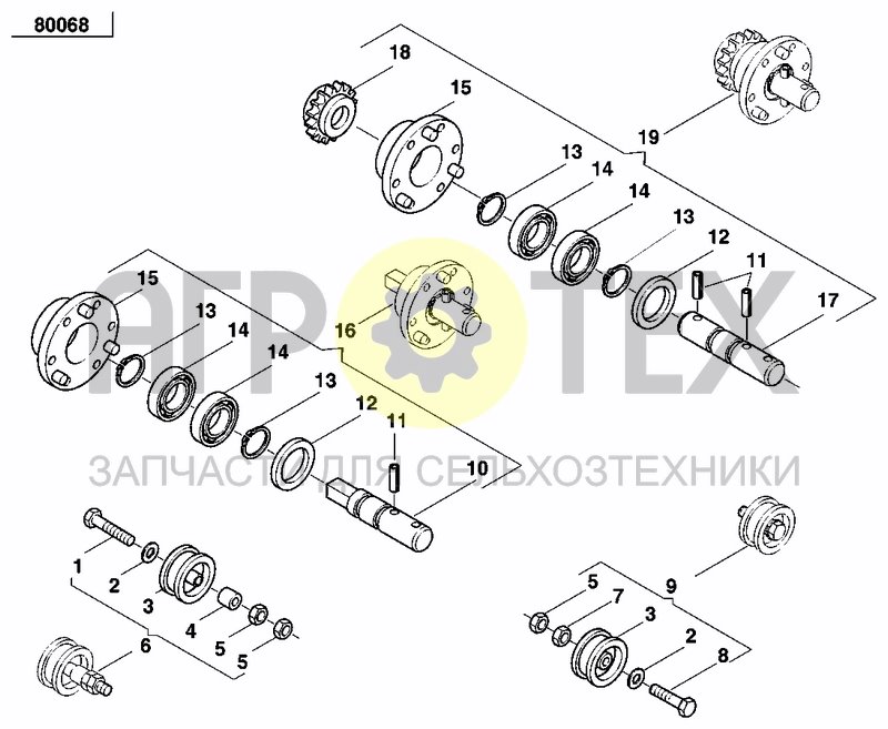 Чертеж FERTILIZER GEARBOX