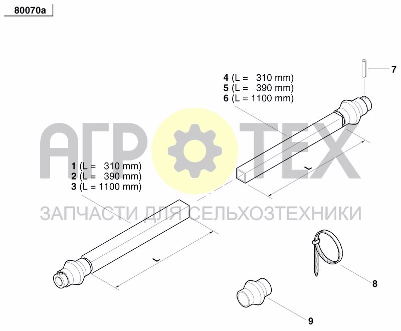 Чертеж FERTILIZER GEARBOX