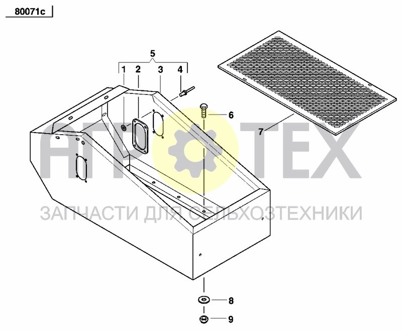 Чертеж HOPPER EXTENSION PRESION DRILL