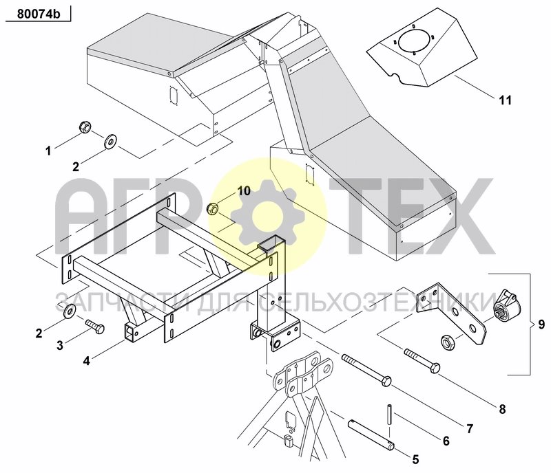 Чертеж HOPPER EXTENSION PRESION DRILL