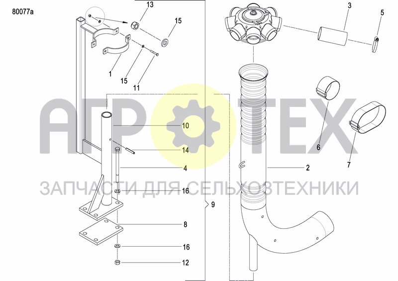 Чертеж ASSEMBLY KIT FERTILIZER