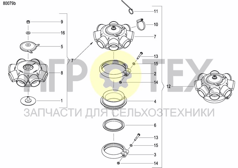 Чертеж ASSEMBLY KIT FERTILIZER