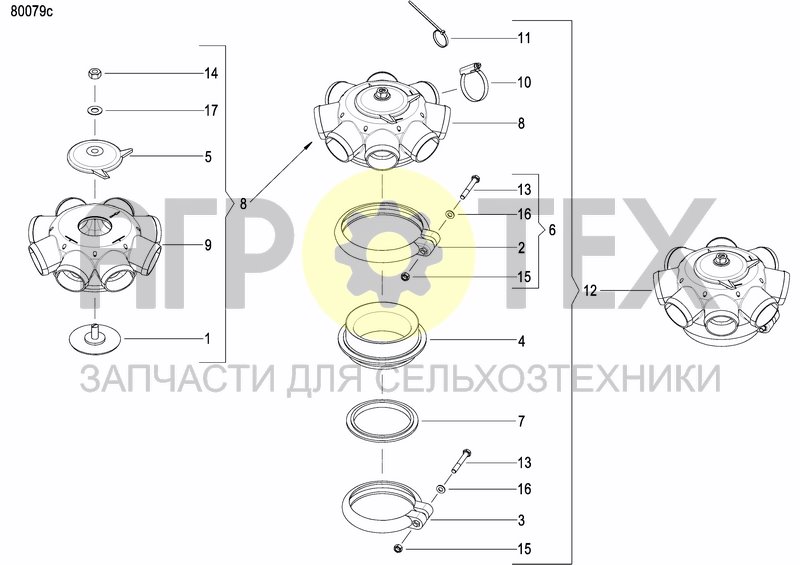 Чертеж ASSEMBLY KIT FERTILIZER