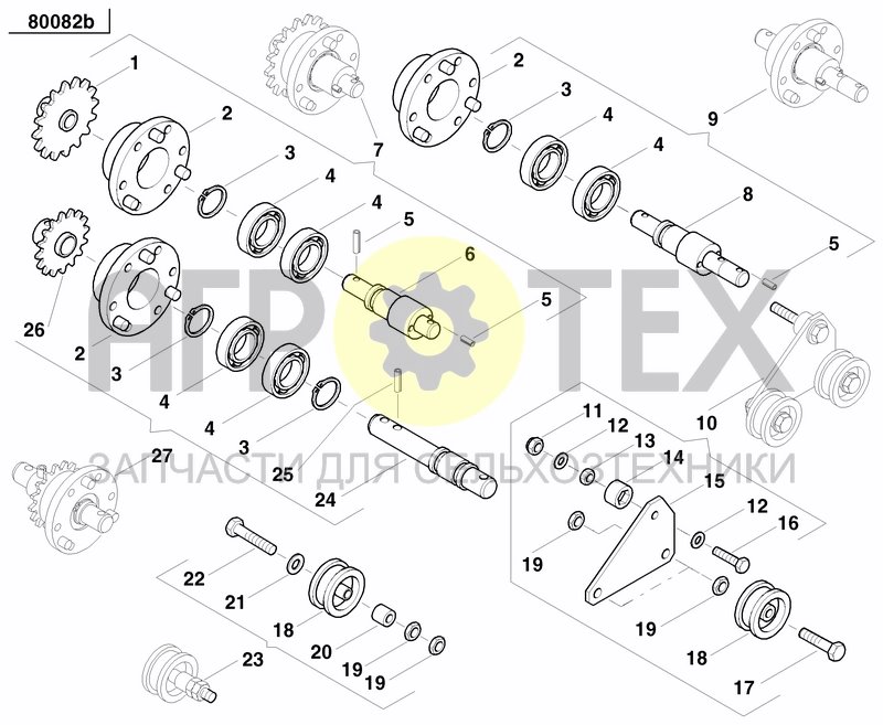 Чертеж GRANULAR APPLICATOR DRIVE