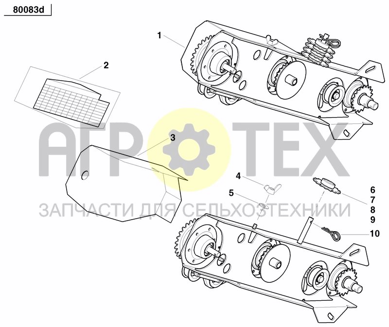 Чертеж GRANULAR APPLICATOR DRIVE