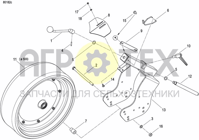 Чертеж PRESS WHEEL