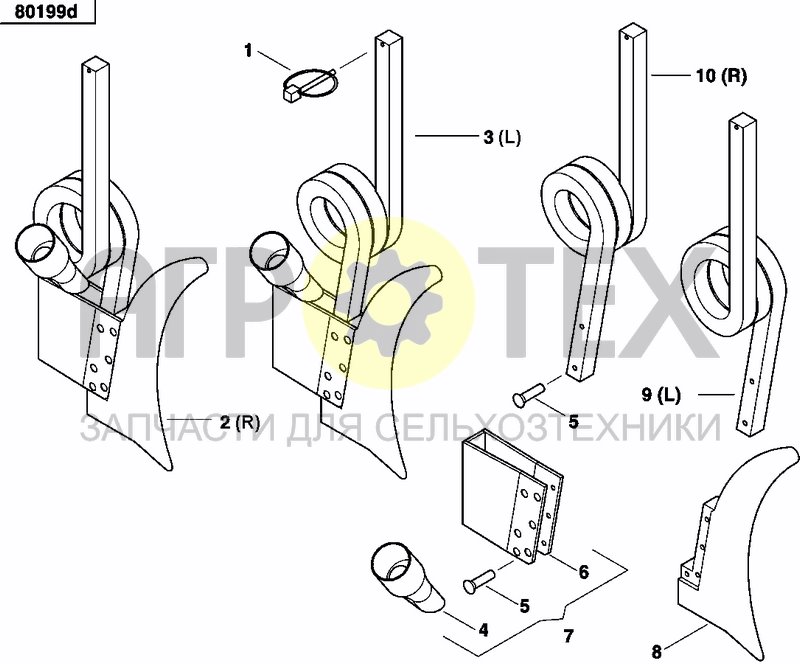 Чертеж COULTER FERTILIZER PRECISION DRILL