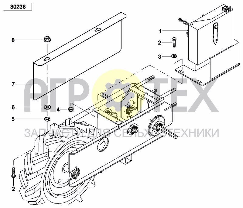 Чертеж GEARBOX BRACKET