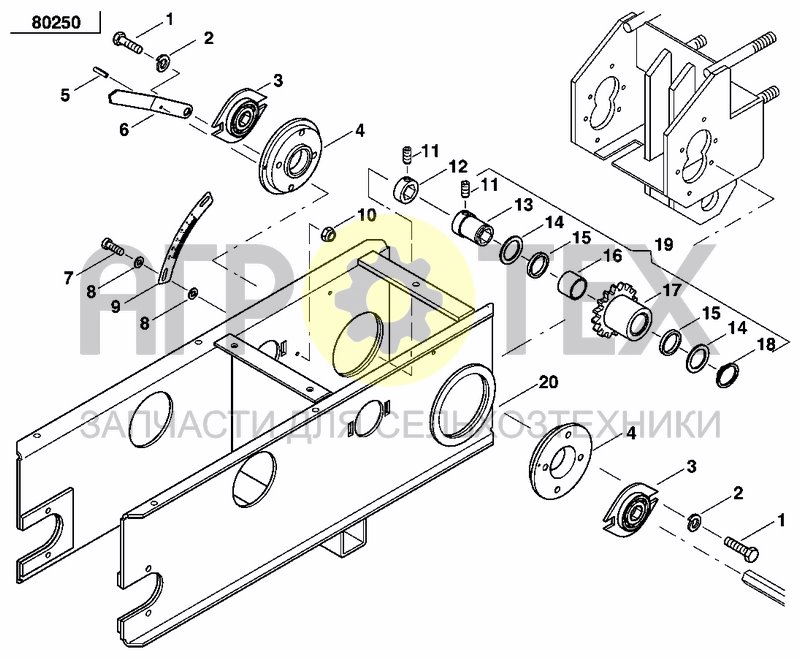 Чертеж GEARBOX BRACKET