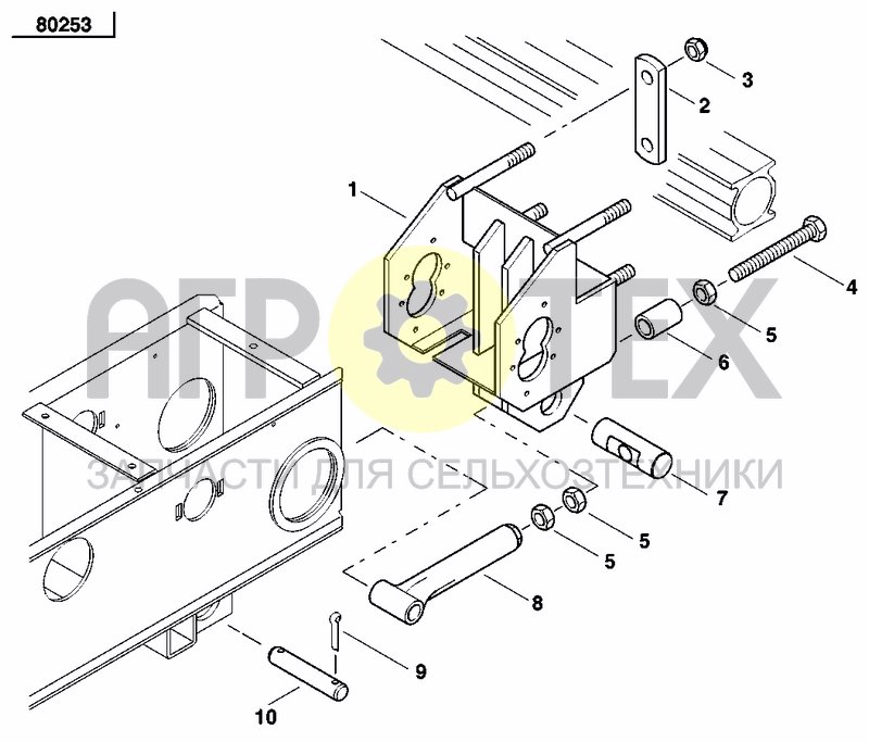 Чертеж GEARBOX BRACKET