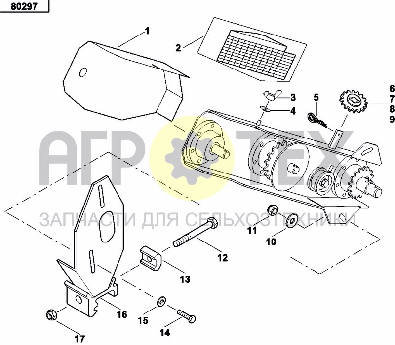 Чертеж GRANULAR APPLICATOR DRIVE