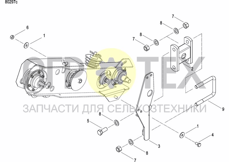 Чертеж GRANULE APPLICATOR DRIVE