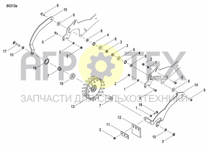 Чертеж REAR PRESS WHEEL