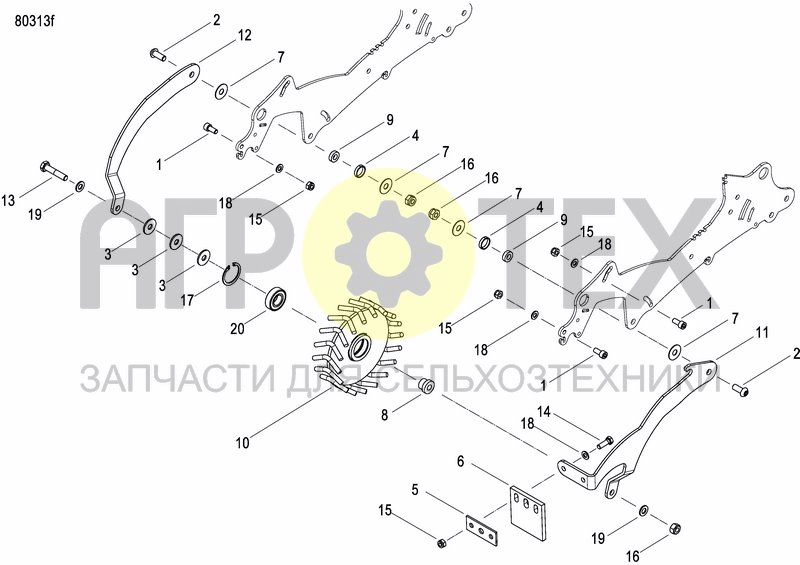 Чертеж REAR PRESS WHEEL