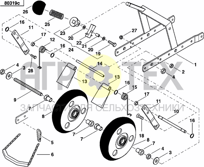 Чертеж REAR PRESS WHEEL