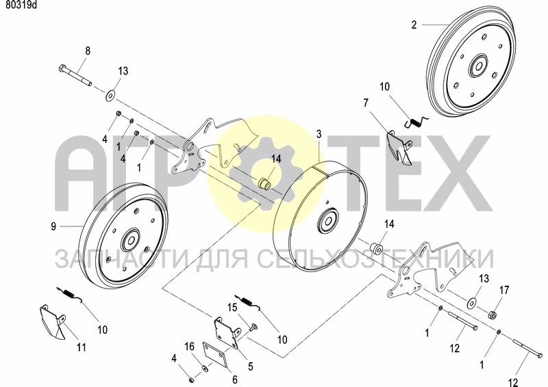 Чертеж REAR PRESS WHEEL