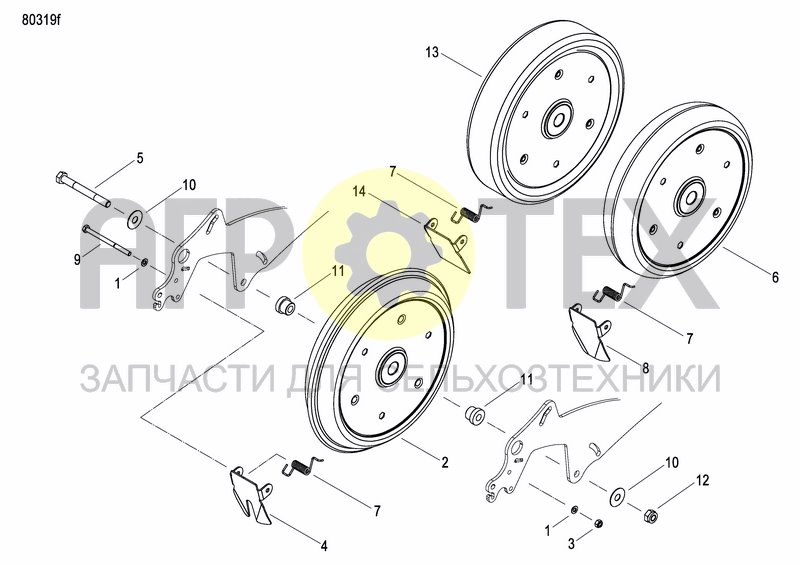 Чертеж REAR PRESS WHEEL