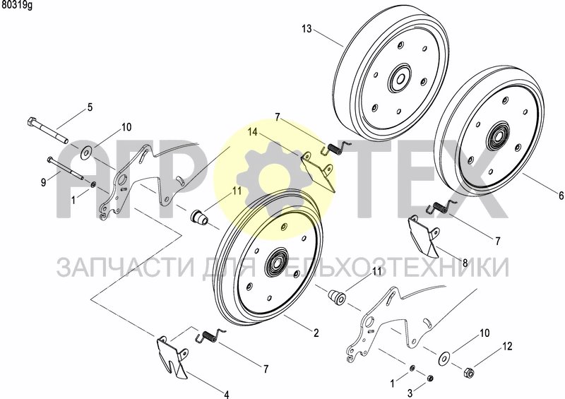 Чертеж REAR PRESS WHEEL